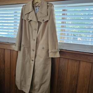 Vtg Misty Harbor Original All-Weather Trench Coat Women's 12 USA ILGWU
